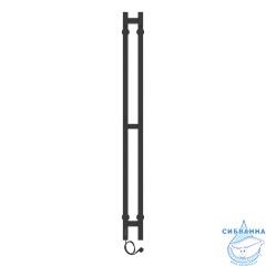 Полотенцесушитель электрический Laris Прайм 8х120 L (квадратный) (черный матовый)