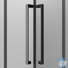 Душевое ограждение AM.PM Func 120x90 W84G-403-12090-BТ профиль черный, стекло прозрачное (без поддона)