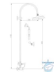 Душевая система Ravslezak Лабе L081.5/3Z