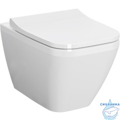 Унитаз подвесной безободковый Vitra Integra Square 7082B003-0075 с сиденьем Soft Close (микролифт)