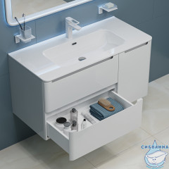 Тумба с умывальником Iddis Edifice 100 см белый глянец EDI10W1i95