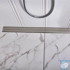 Дренажный трап для душа Veconi Drops V850B с решеткой