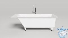 Ванна из искусственного камня Salini Cascata Kit 150x70 (материал S-Stone, белый матовый)