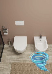 Унитаз подвесной безободковый  TONI ARTI Russi TA-1900T с сиденьем Soft Close (микролифт)