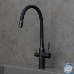 Смеситель для кухни Lemark Expert LM5083BL-Black (черный матовый)