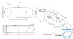 Ванна акриловая 170х70 см AM.PM Like W80A-170-070W-A