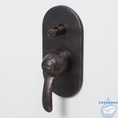 Встраиваемый смеситель для ванны WasserKRAFT Isar 1361 (черная бронза)