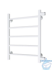 Полотенцесушитель водяной Санприз Аврора П5 60х40 (боковое подключение 50 см) (белый матовый)