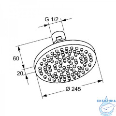 Душевая система Kludi Zenta 388320545 1 режим (хром)