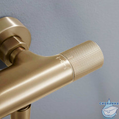 Душевая система Vincea Desire 250 1 режим VSFS-1D0TBG (брашированное золото)