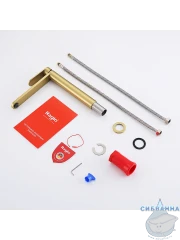 Смеситель для раковины Raglo R10.15.03 (сатин золотой)