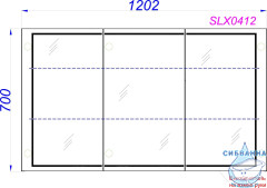 Шкаф-зеркало  Aqwella Simplex 120 SLX0412