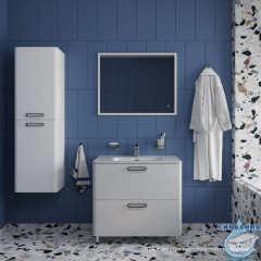 Тумба напольная, белая, 80 см, Brick, IDDIS, BRI80WFi95. Подходит ум. 0108000i28