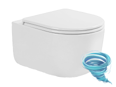 Унитаз подвесной безободковый Charus Elmo Rimless EWC700-129W с сиденьем Soft Close (микролифт)