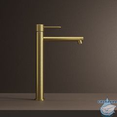 Смеситель для раковины Iddis Duna DUNMG01i01 (без донного клапана) (золото матовое)