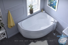 Акриловая ванна Aquanet Capri 170x110 R с каркасом