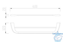 Полотенцедержатель ABBER Nord AA1553B