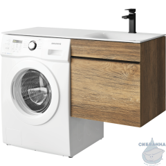 Тумба подвесная Aqwella Terra 54 дуб балтийский с раковиной Forma 115 R