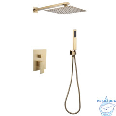 Душевая система Abber Daheim 250 1 режим AF8219G (золото матовое)
