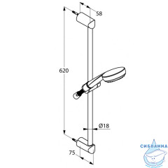 Комплект смесителей Kludi Pure&Easy 376850565 (хром)