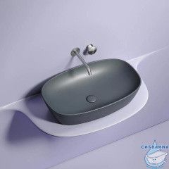  Раковина на столешницу 60 см Ceramicanova Element CN6049MDH (антрацит)