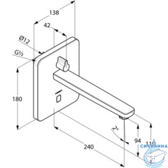 Смеситель для раковины Kludi Zenta 3840005