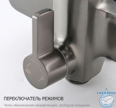 Душевая система Frap F2462-9 290 1 режим (оружейная сталь)