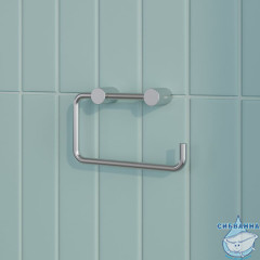 Держатель для туалетной бумаги без крышки, сплав металлов, Petite, сатин, IDDIS, PETSS00i43