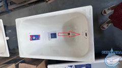 Чугунная ванна Универсал Каприз 120х70 №313 без ножек (с дефектом)