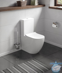 Унитаз напольный безободковый Koller Pool Round с бачком и сиденьем Soft Close (микролифт)