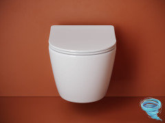 Унитаз подвесной безободковый Ceramicanova Uno Rimless CN11001T с сиденьем быстросъемным Soft Close (микролифт)