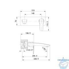  Смеситель для раковины встраиваемый Iddis Ray RAYSB00i65 (хром)