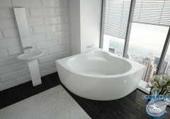 Акриловая ванна Aquatek Ума 145x145 с каркасом