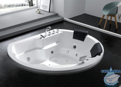 Акриовая ванна Gemy G9053 K 185х162 с гидромассажем