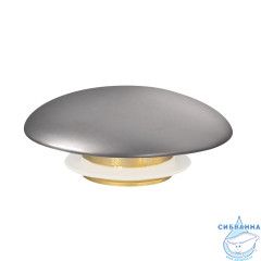 Накладка на слив для раковины ABBER AC0014MS серебряная матовая, керамика