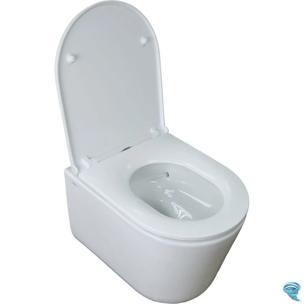 Инсталляция для унитаза Charus CC.300.80.01 с кнопкой смыва Charus Raiden FP.321.WBN.01 белый/хром,  с унитазом LYon 2.0 (с сиденьем Soft Close (микролифт)