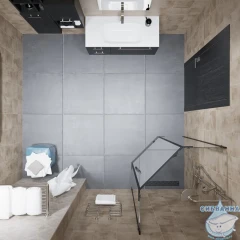 Душевое ограждение Тритон Дека-Блэк 90x90 профиль черный, стекло прозрачное Щ0000059783 (без поддона)