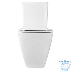 Унитаз напольный безободковый Azario Levanto AZ-1228A с бачком и сиденьем Soft Close (микролифт)