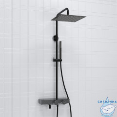 Душевая система Wasserkraft 300 1 режим A114.162.217.CB Thermo (черный матовый)