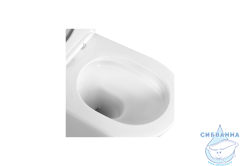 Унитаз подвесной безободковый Aquatek Оберон AQ1363W-00 с сиденьем Soft Close (микролифт)