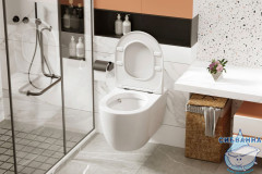 Унитаз подвесной импульсный Abber Bequem AC1105P с сиденьем Soft Close (микролифт) (белый)