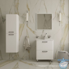 Тумба напольная, белая, 60 см, Brick, IDDIS, BRI60WFi95. Подходит ум. 0106000i28