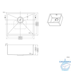 Кухонная мойка ABBER Wasser Kreis AF2196ST сталь