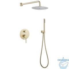 Душевая система Abber Emotion  250 1 режим AF8818G (золото матовое)