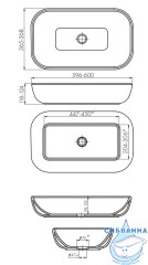 Мебельная раковина Акватон Infinity 60 1AX169WBXX000
