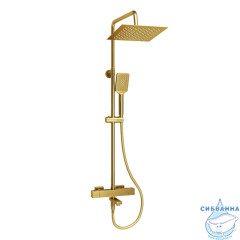 Душевая система Wasserkraft 250 1 режим A199.198.201.BG Thermo (золото матовое)
