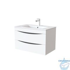 Тумба с умывальником, подвесная, 80 см, белая, Cloud, IDDIS, CLO80W0i95K