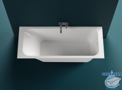 Ванна из искусственного камня Salini Orlando Kit 160x70 (материал sapirit, белый глянцевый)