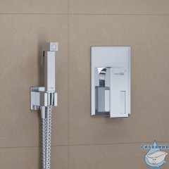 Встраиваемый смеситель с гигиеническим душем Wasserkraft A15157 (хром)