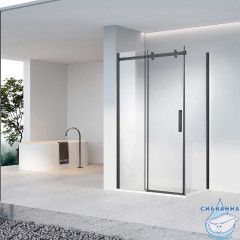Душевое ограждение Vincea Комо-н 150x90 профиль черный, стекло прозрачное VSR-4CN9015CLB